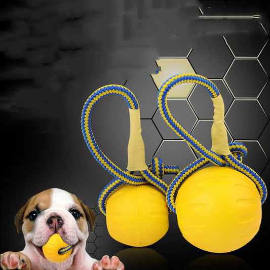 EVA flytende hundetreningball bitebestandig ball med tau