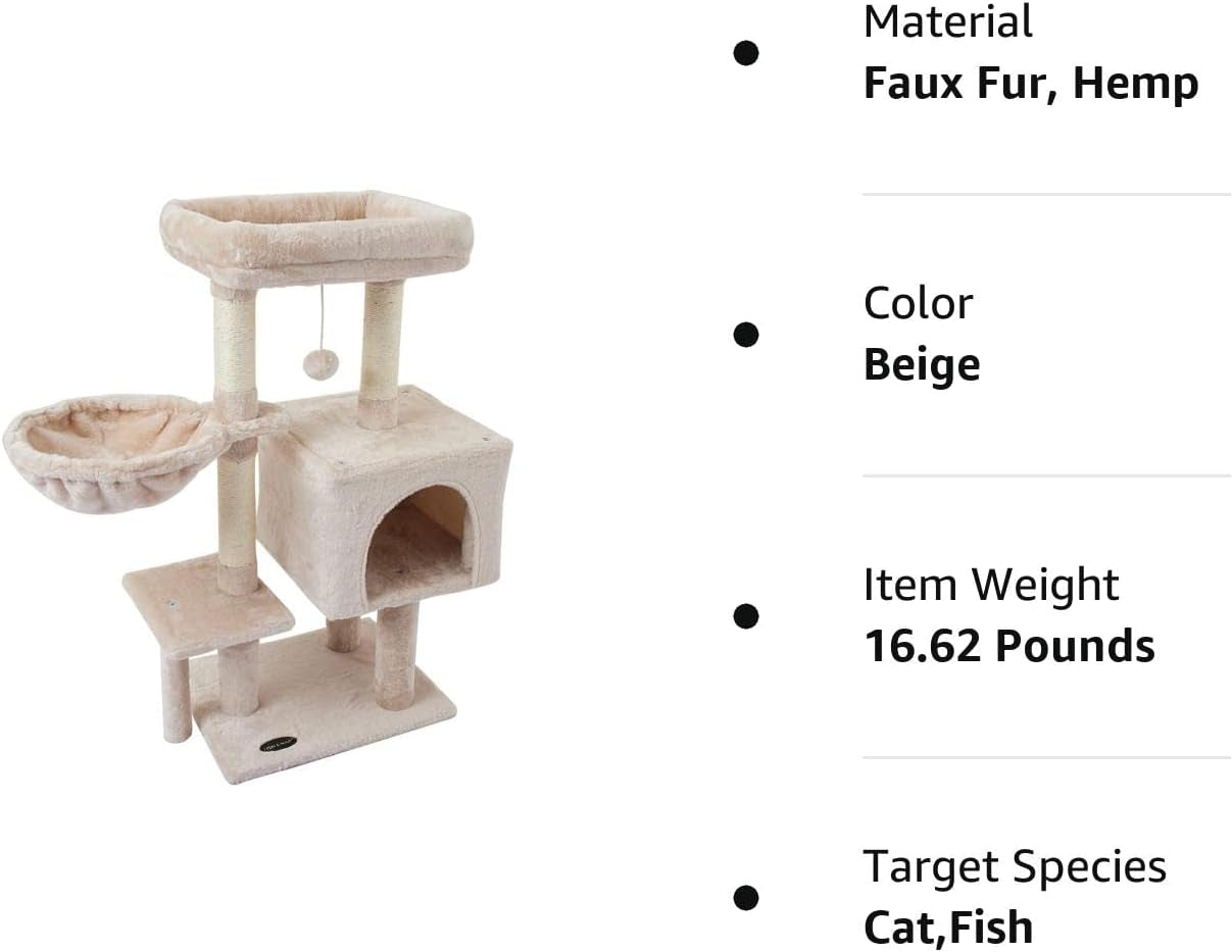 "Ultimate Play Haven for Your Furry Friend: Adorable Cat Tree with Scratching Posts, Jump Platform, and More!"