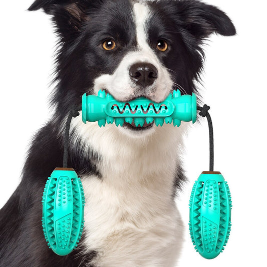 Dog Chew Toys Pet Tannbørste Gummi Bones Tennrengjøring