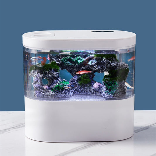 Akvarium Økologisk Landskap Desktop Selvsirkulasjon Mini Small Change Water Husholdningsfisketank